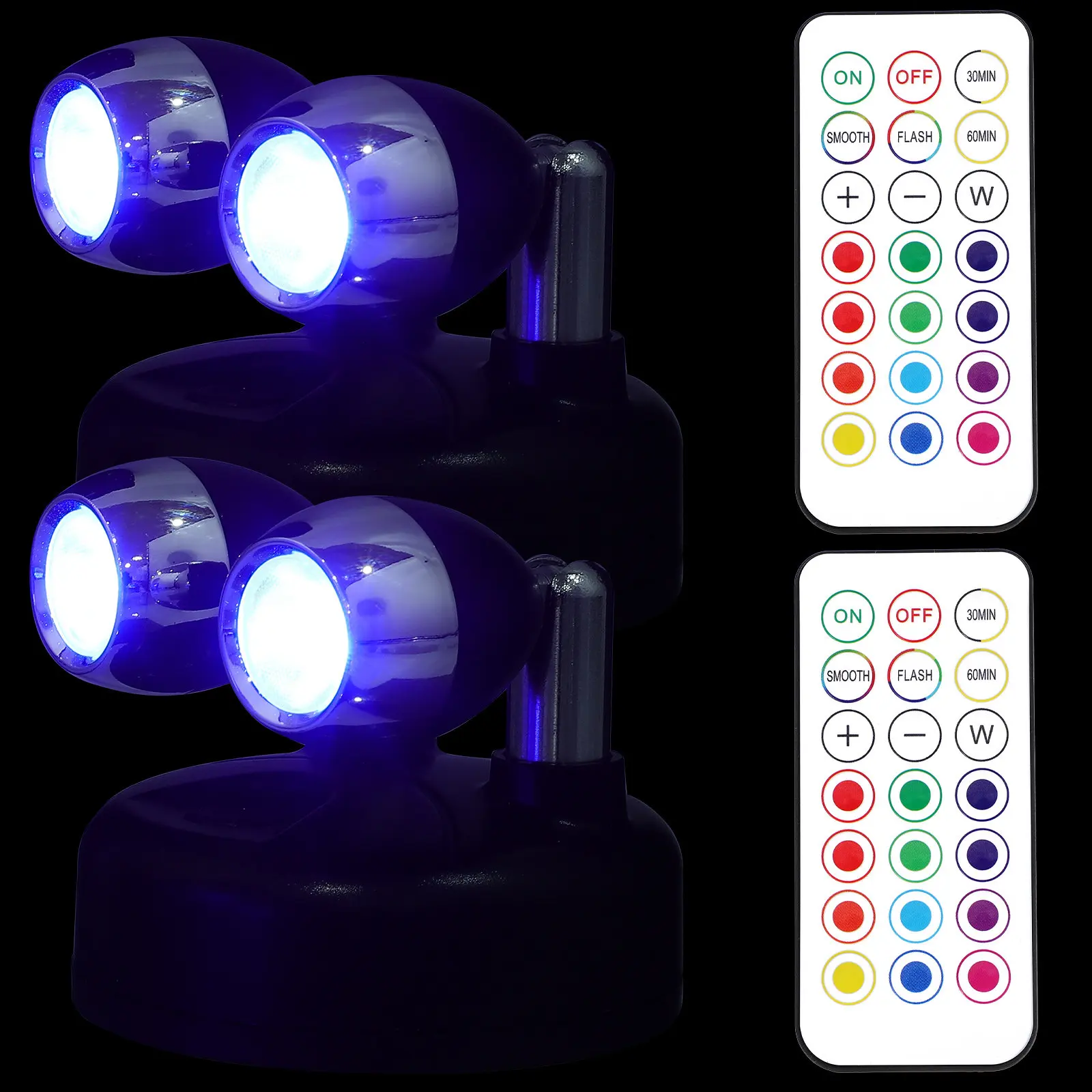2 шт. миниатюрных RGB-светильника для полок и шкафов, небольшие точечные светильники для витрин и интерьеров
2 шт. миниатюрных RGB-светильника для полок и шкафов, небольшие точечные светильники для витрин и интерьеров