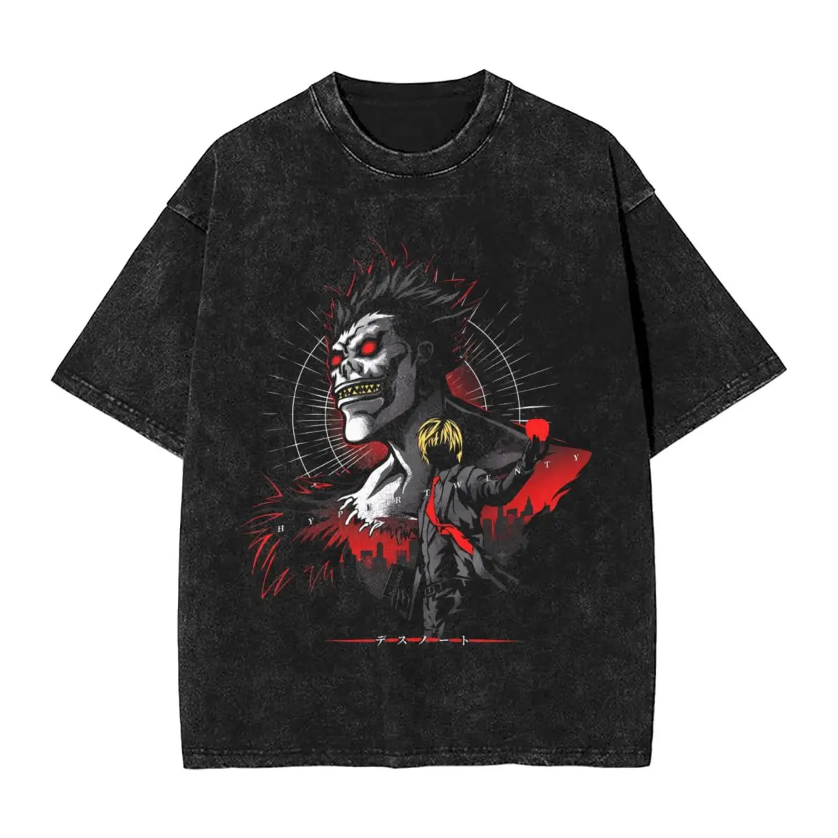 Anime Harajuku 100% Cotton Oversized Tshirt,Men Short Sleeve Tees,Death Note Y2K Summer Loose Washed Tops T-Shirt
Anime Harajuku 100% Cotton Oversized Tshirt,Men Short Sleeve Tees,Death Note Y2K Summer Loose Washed Tops T-Shirt