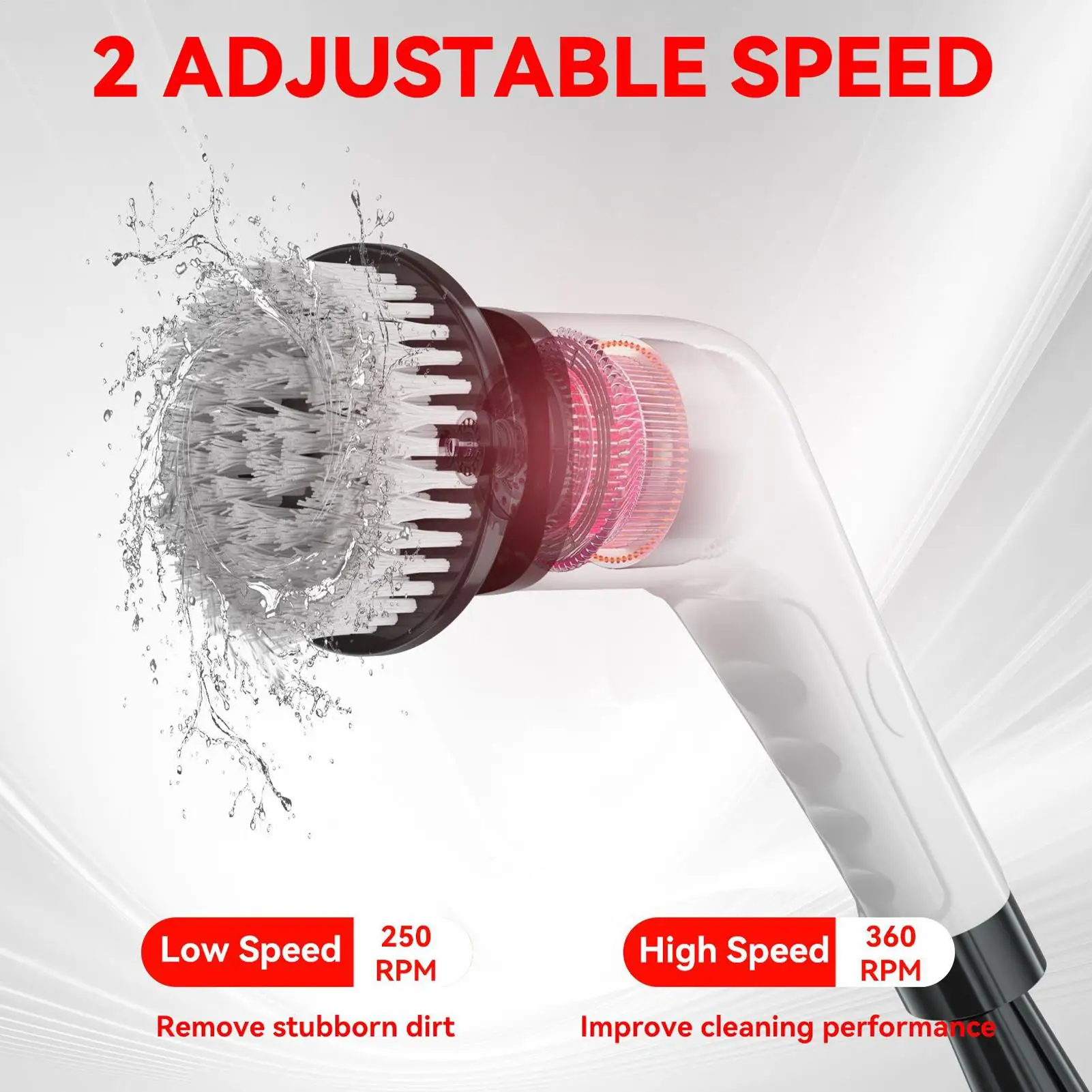 Electric Cleaning Brush Adjustable Safe Waterproof Long Lasting Battery Tool Rechargeable Electric Scrubber For Home Shower
Electric Cleaning Brush Adjustable Safe Waterproof Long Lasting Battery Tool Rechargeable Electric Scrubber For Home Shower