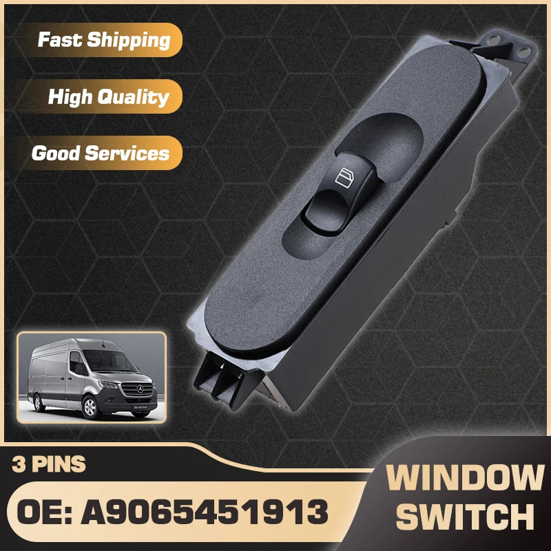 Car Power Window Switch For Mercedes-Benz Sprinter 2500 3500 Todos Modelos 2007-2017 A9065451913 3 Pins Passenger Side
Car Power Window Switch For Mercedes-Benz Sprinter 2500 3500 Todos Modelos 2007-2017 A9065451913 3 Pins Passenger Side