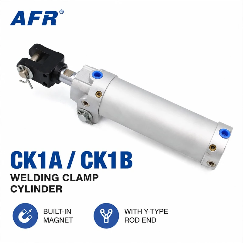 Clamp Cylinder CK1A CK1B Double Acting Pneumatic Cylinder 40 50 63mm Bore Built-in Magnet Clevis Mounting CK1A40 50 63 80-150
Clamp Cylinder CK1A CK1B Double Acting Pneumatic Cylinder 40 50 63mm Bore Built-in Magnet Clevis Mounting CK1A40 50 63 80-150