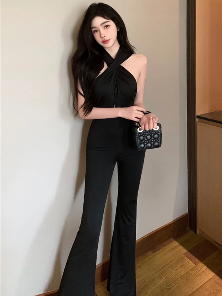 Fashionable Elegant Black Open-back Hooded Slimming Jumpsuit Women's Clothing 2024 New Style Eastern North America Trade
Fashionable Elegant Black Open-back Hooded Slimming Jumpsuit Women's Clothing 2024 New Style Eastern North America Trade