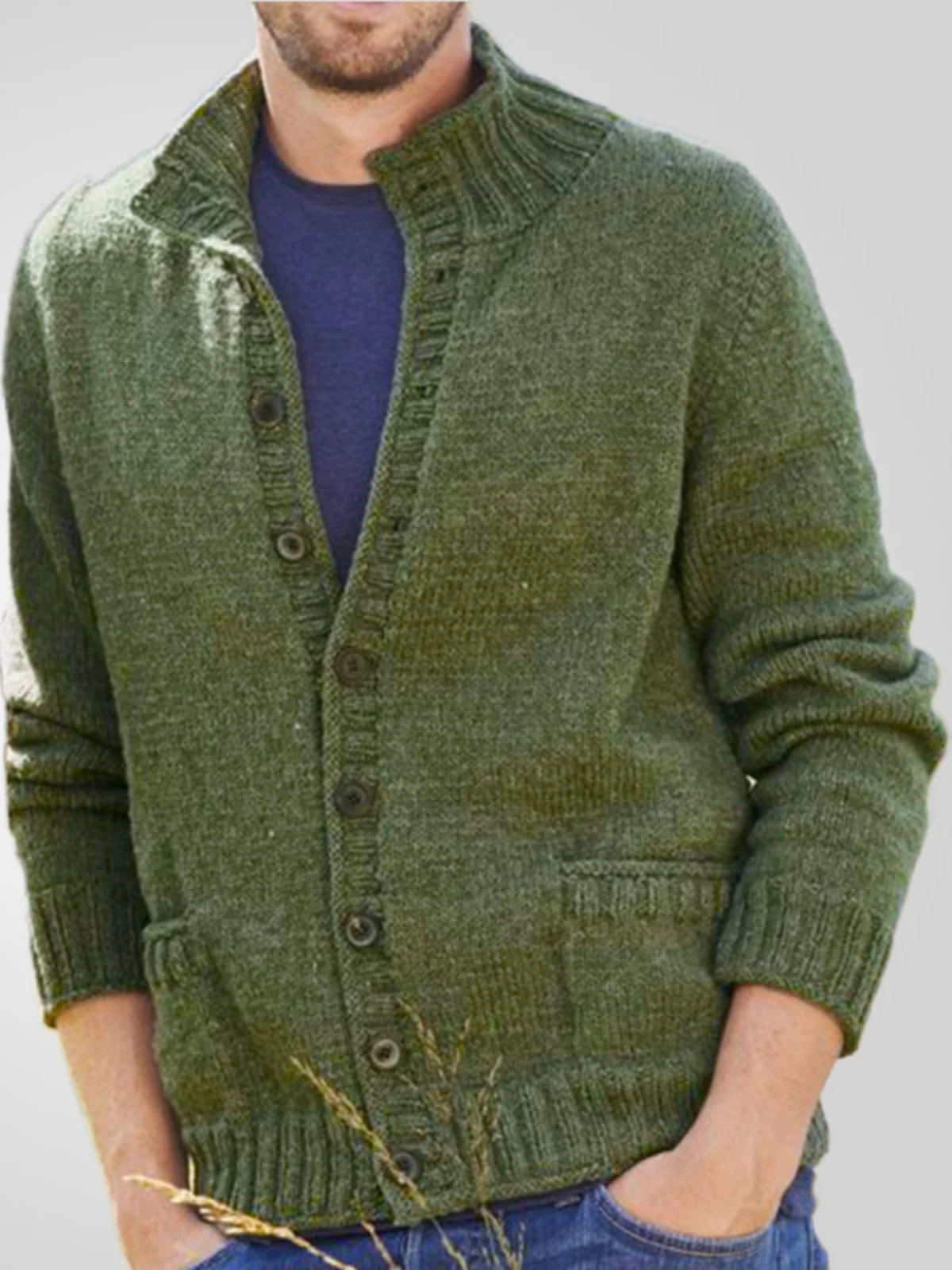 Осень-зима, однотонная трикотажная длинная мужская куртка-стойка с воротником-стойкой на одной пуговице, теплая повседневная верхняя одежда Sle M
Осень-зима, однотонная трикотажная длинная мужская куртка-стойка с воротником-стойкой на одной пуговице, теплая повседневная верхняя одежда Sle M