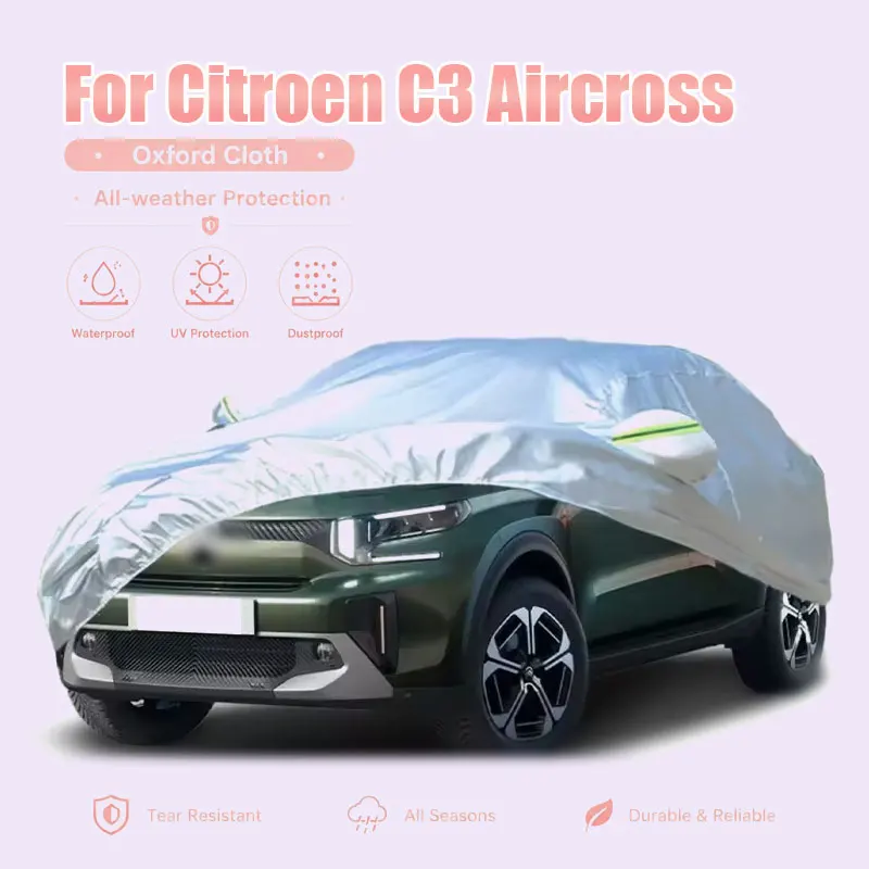 For Citroen C3 Aircross Full Car Cover Reflective Strips Waterproof Snowproof Dustproof UV Protection Exterior Accessories
For Citroen C3 Aircross Full Car Cover Reflective Strips Waterproof Snowproof Dustproof UV Protection Exterior Accessories