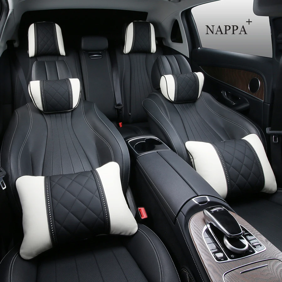 NAPPA Luxury Headrest For Mercedes Maybach S-Class Leather Lumbar Pillows Car Neck Travel Seat Cushion Support Car Accessories
NAPPA Luxury Headrest For Mercedes Maybach S-Class Leather Lumbar Pillows Car Neck Travel Seat Cushion Support Car Accessories