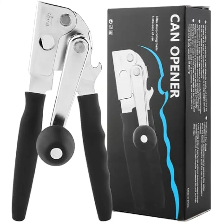 Manual Can Opener Commercial Can Opener with Folding Easy Crank Handle Handheld Can Opener Easy for Big Cans Effortless Can Ope
Manual Can Opener Commercial Can Opener with Folding Easy Crank Handle Handheld Can Opener Easy for Big Cans Effortless Can Ope