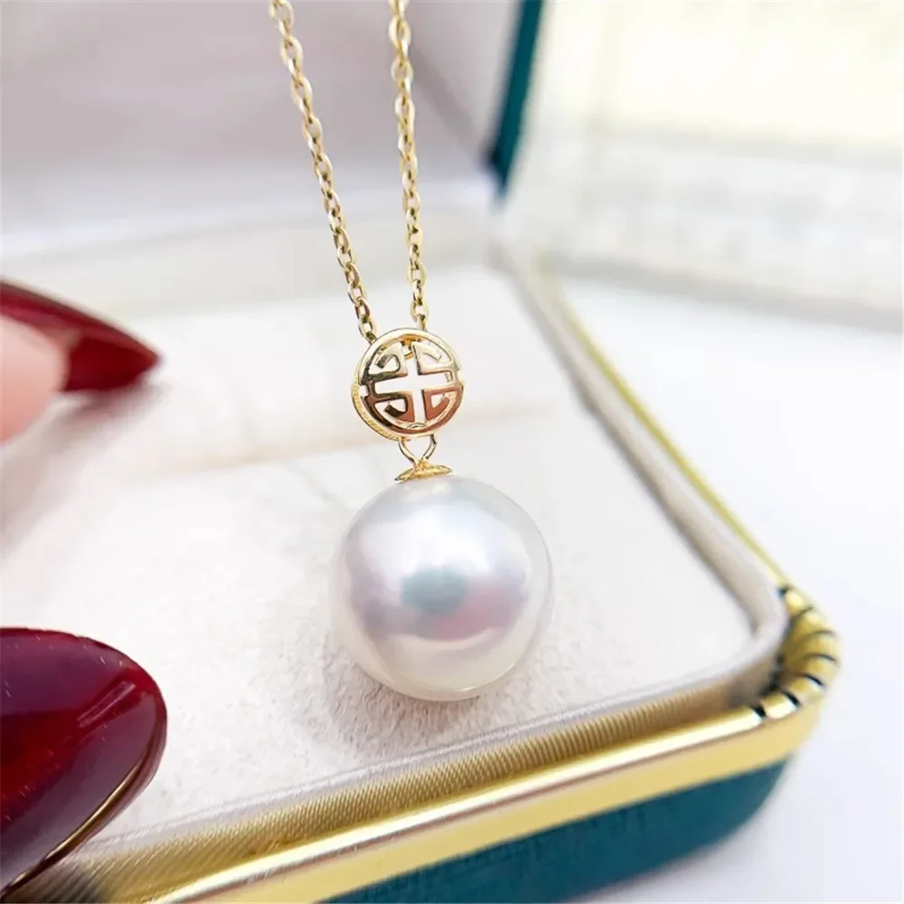 DIY Pearl Accessories G18K Yellow & White Gold Pendant Empty Tray Fashion Necklace Pendant Female Fit 9-13mm Beads
DIY Pearl Accessories G18K Yellow & White Gold Pendant Empty Tray Fashion Necklace Pendant Female Fit 9-13mm Beads