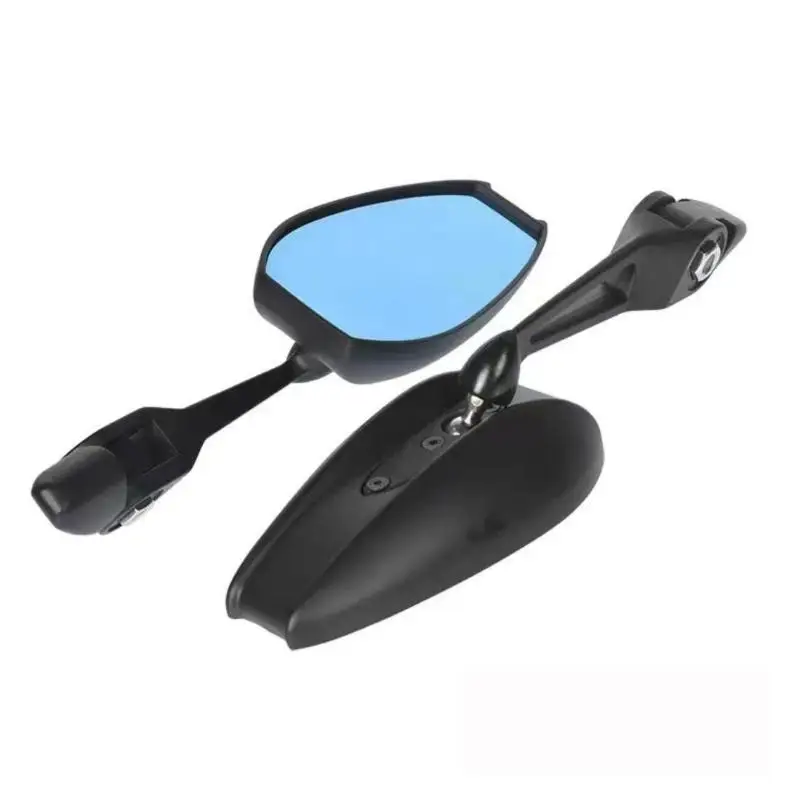 1Pair Motorcycle Rear View Mirror Blue White Glass Angle Adjustable Motorcycle Side Mirror Explosion-Proof Anti Dazzling Lens
1Pair Motorcycle Rear View Mirror Blue White Glass Angle Adjustable Motorcycle Side Mirror Explosion-Proof Anti Dazzling Lens