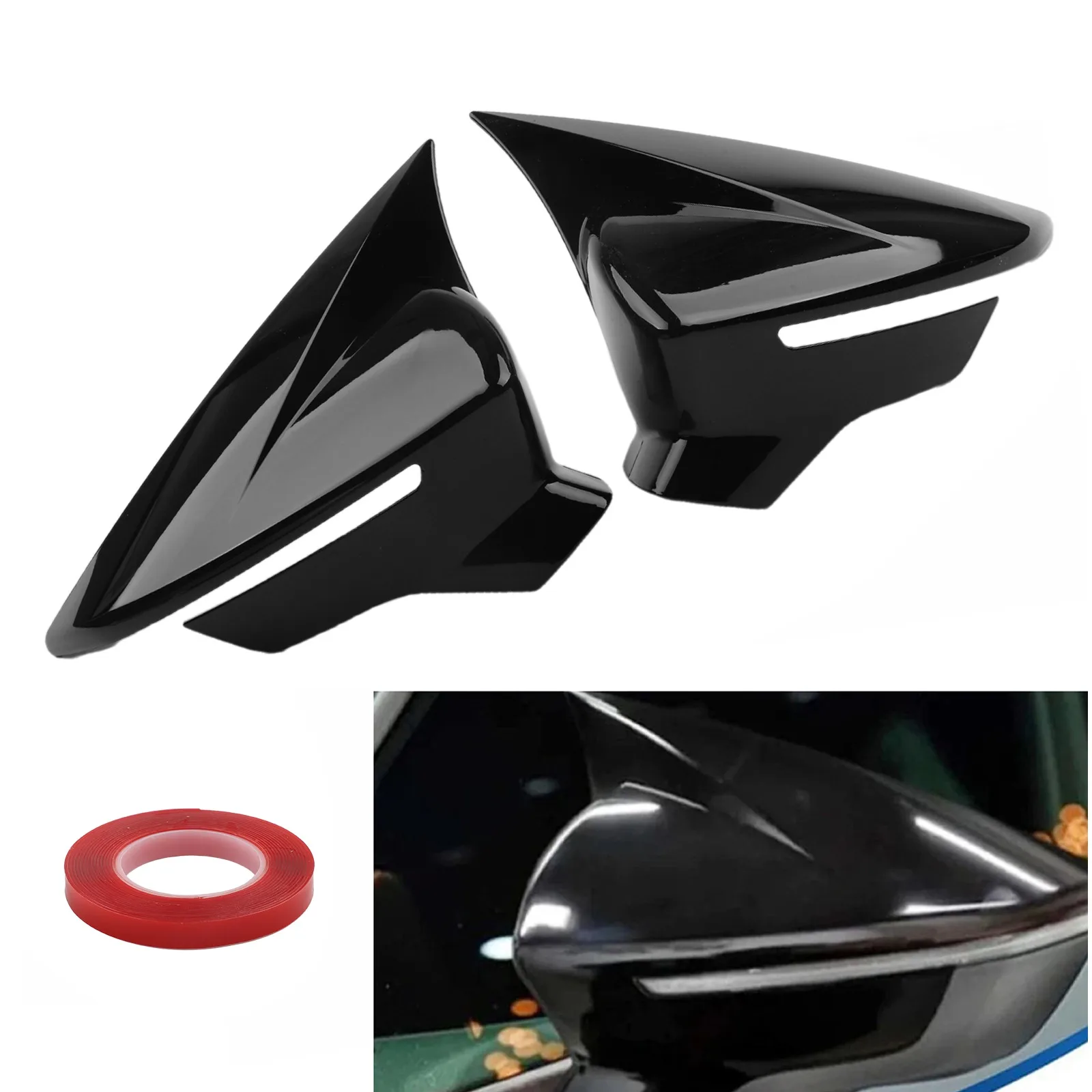 Car Modification GLOSS BLACK Gloss Black Cover View Rearview Mirror Automotive-grade Tapes Fashionable Upgrade
Car Modification GLOSS BLACK Gloss Black Cover View Rearview Mirror Automotive-grade Tapes Fashionable Upgrade