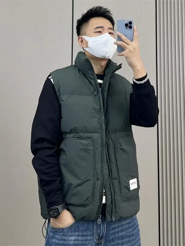 Thiened Large Size Men's Cotton Jaet Stand Collar Warmth Vest Svel Outerwear Autumn Winter Faion Brand Casual Wear
Thiened Large Size Men's Cotton Jaet Stand Collar Warmth Vest Svel Outerwear Autumn Winter Faion Brand Casual Wear