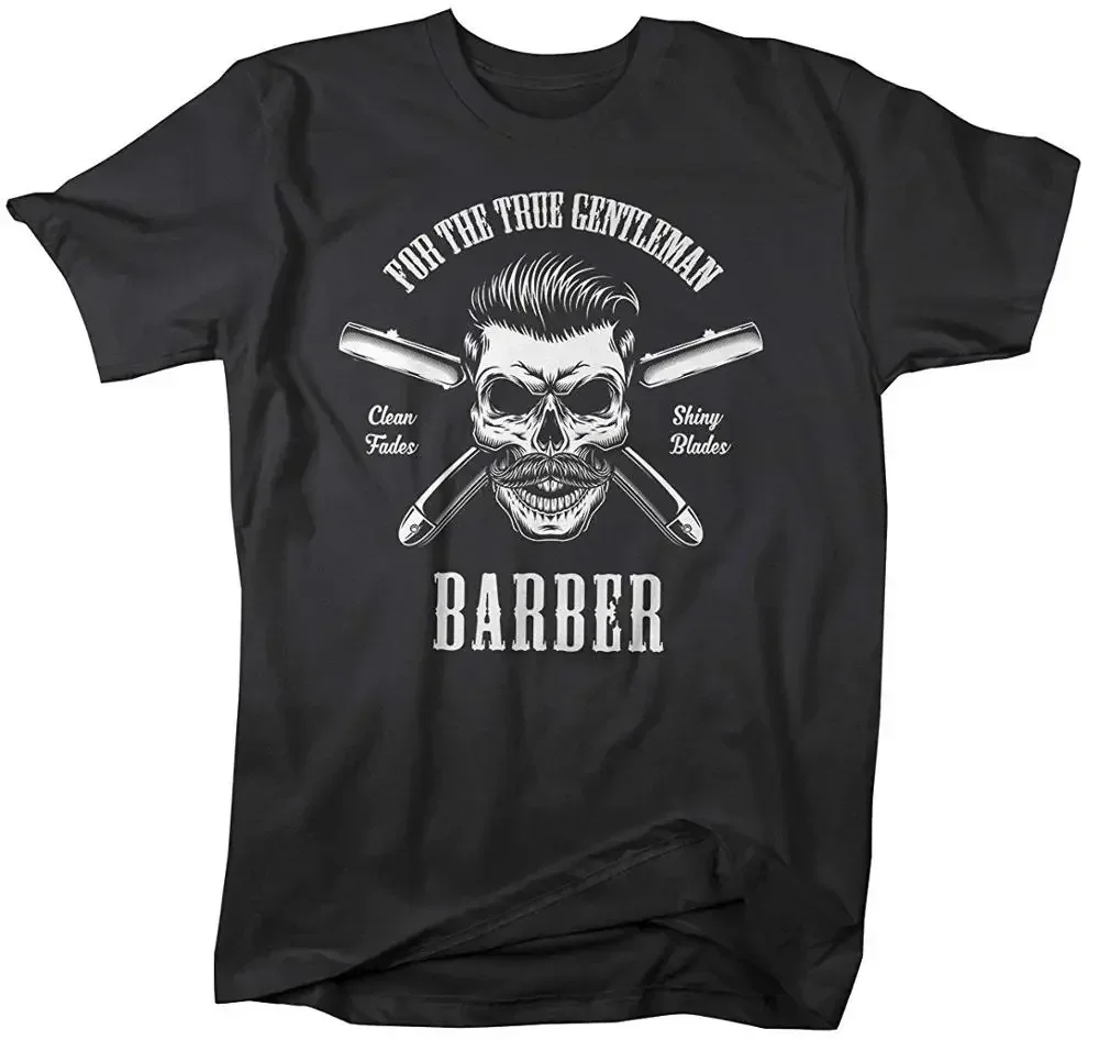 Barber Skull Barbers Shiny Blades Brand T-Shirt 100% Cotton O-Neck Summer Short Sleeve Casual Mens T-shirt Size S-3XL
Barber Skull Barbers Shiny Blades Brand T-Shirt 100% Cotton O-Neck Summer Short Sleeve Casual Mens T-shirt Size S-3XL
