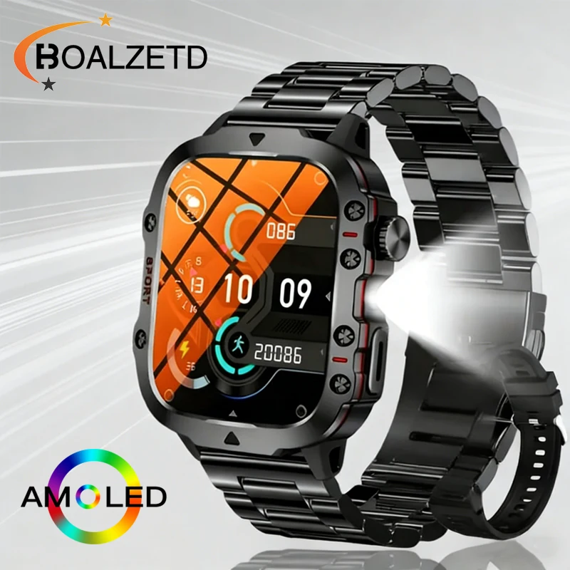 New Flashlight Military Smart Watch Men IP68 Outdoor Sports Fitness Tracker Health Monitor 1.81 Inch BT Call Smartwatch Men
New Flashlight Military Smart Watch Men IP68 Outdoor Sports Fitness Tracker Health Monitor 1.81 Inch BT Call Smartwatch Men