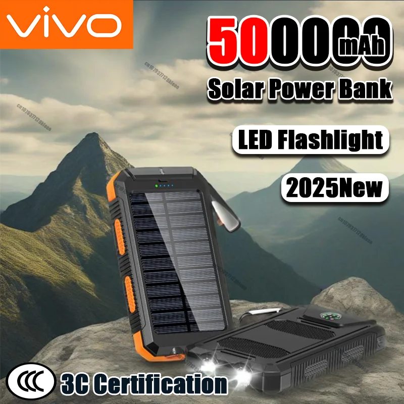 VIVO 50000 мАч аккумулятор на солнечной батарее портативная зарядка повербанк внешнее зарядное устройство сильный свет LDE свет для iphone Samsung
VIVO 50000 мАч аккумулятор на солнечной батарее портативная зарядка повербанк внешнее зарядное устройство сильный свет LDE свет для iphone Samsung