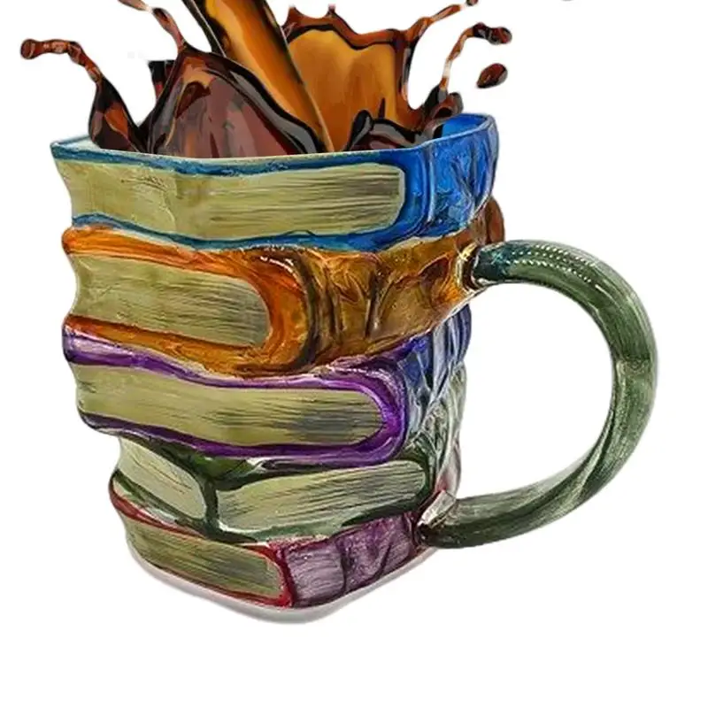 Кофейная кружка, стеклянная кофейная кружка, 3D расписные книги, литература для любителей, коллекционная статуя, новинка, посуда для напитков для общежития, школы, путешествий, дома 
Кофейная кружка, стеклянная кофейная кружка, 3D расписные книги, литература для любителей, коллекционная статуя, новинка, посуда для напитков для общежития, школы, путешествий, дома