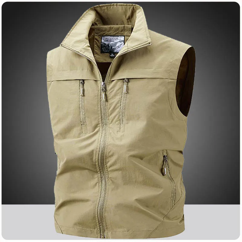 Жилет для путешествий в стиле сафари на открытом воздухе, мужской дышащий спортивный жилет с несколькими карманами, высококачественная походная куртка для кемпинга, жилет, мужская одежда
Жилет для путешествий в стиле сафари на открытом воздухе, мужской дышащий спортивный жилет с несколькими карманами, высококачественная походная куртка для кемпинга, жилет, мужская одежда