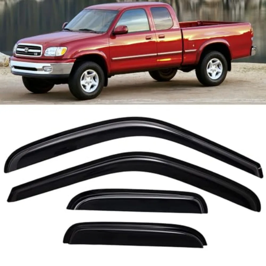 Оригинальные ветровики для окон (4 шт.) совместимы с Toyota Tundra 2000-2006 (Access Cab/Extended Cab) с двумя половинными задними стеклами
Оригинальные ветровики для окон (4 шт.) совместимы с Toyota Tundra 2000-2006 (Access Cab/Extended Cab) с двумя половинными задними стеклами