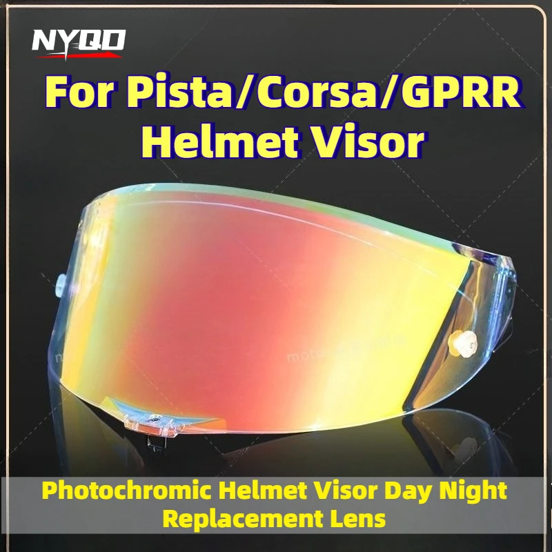 For Pista/Corsa/GPRR Helmet Visor, Iridium Mirror Shield with UV Protection Day & Night
For Pista/Corsa/GPRR Helmet Visor, Iridium Mirror Shield with UV Protection Day & Night