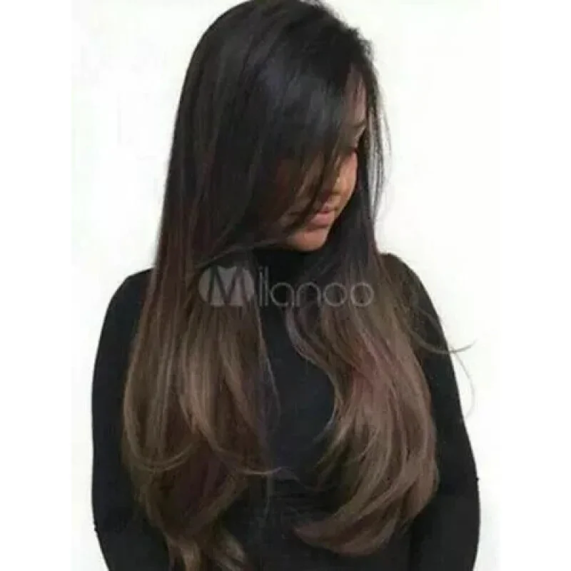 Real Wig! Fashion Elegant Women's Long Dark Brown Straight Human Hair Wigs
Real Wig! Fashion Elegant Women's Long Dark Brown Straight Human Hair Wigs
