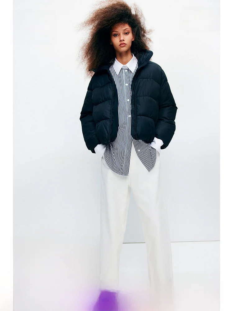 Warm Thiened Cotton Jaet Hooded Stand Collar Coat for Women Winter Outerwear H&M Sli OOTD Polyester Fiber Long Sve
Warm Thiened Cotton Jaet Hooded Stand Collar Coat for Women Winter Outerwear H&M Sli OOTD Polyester Fiber Long Sve