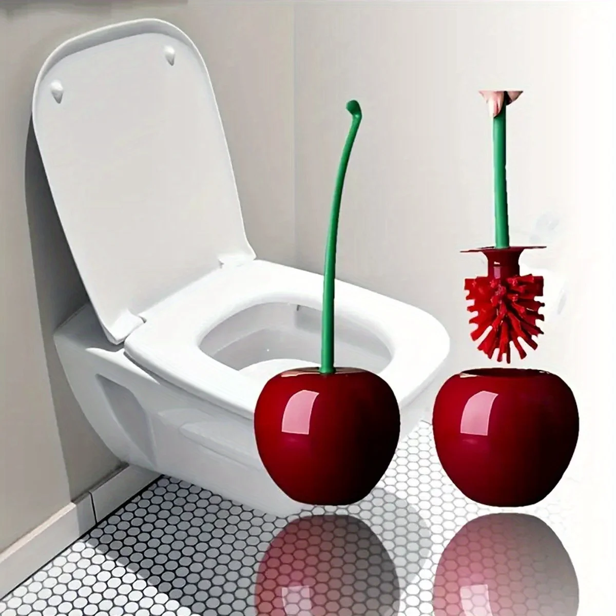 1pc-Fruit Cherry Style Toilet Brush Set, Toilet Brush and Holder, Plastic Brush Cleaning Brush Daily Brush, Bathroom Accessories
1pc-Fruit Cherry Style Toilet Brush Set, Toilet Brush and Holder, Plastic Brush Cleaning Brush Daily Brush, Bathroom Accessories