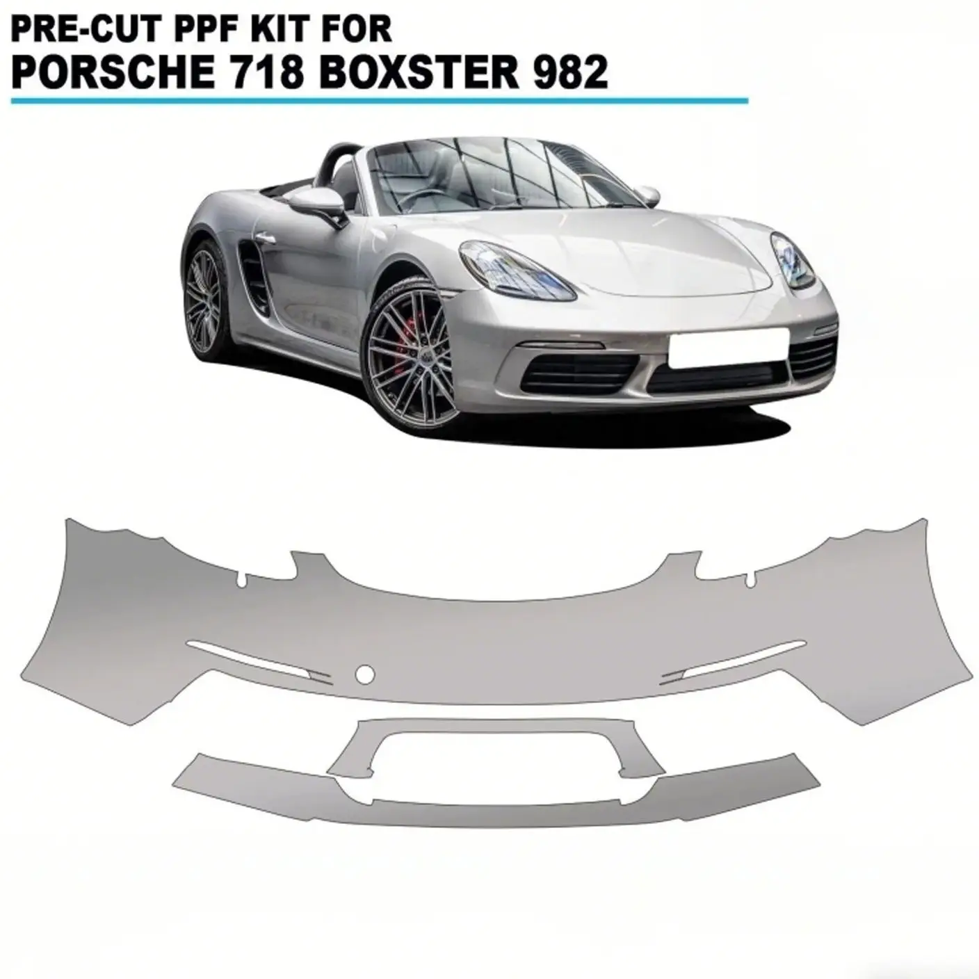 For Porsche 718 Boxster S 982 2016-2025 TPU Bumper Scratch-Resistant Self-Healing Paint Protection Film Invisible Pre-cut PPF
For Porsche 718 Boxster S 982 2016-2025 TPU Bumper Scratch-Resistant Self-Healing Paint Protection Film Invisible Pre-cut PPF