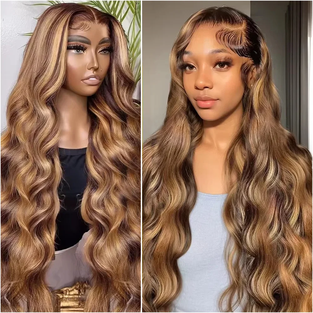 32 40 Inches Highlight 4/27 Lace Front Human Hair Wig Body Wave Brazilian 13x6 HD Transparent Lace Frontal Wigs 200% Pre Plucked
32 40 Inches Highlight 4/27 Lace Front Human Hair Wig Body Wave Brazilian 13x6 HD Transparent Lace Frontal Wigs 200% Pre Plucked