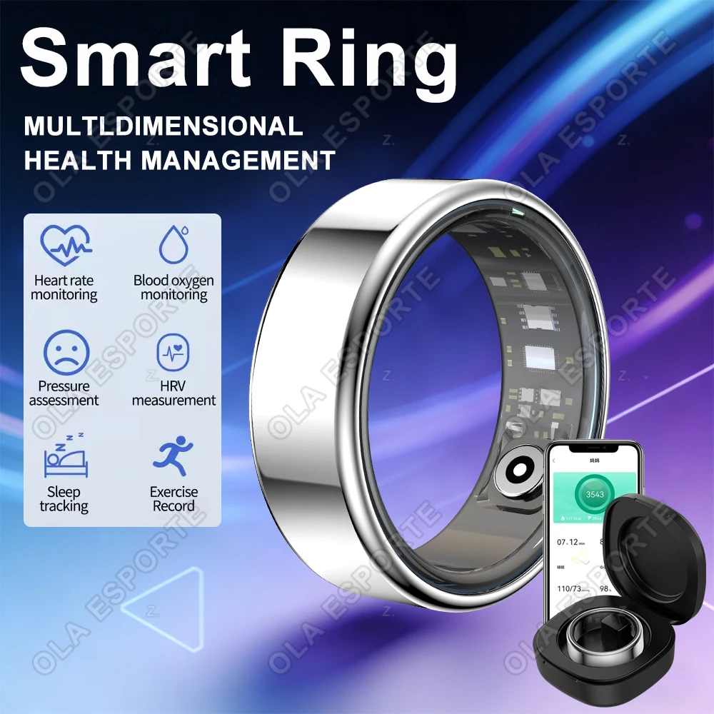 Multidimensional Health Management Smart Ring Smart Health App Heart Rate Blood Oxygen Pressure Sleep Waterproof For Android Ios
Multidimensional Health Management Smart Ring Smart Health App Heart Rate Blood Oxygen Pressure Sleep Waterproof For Android Ios