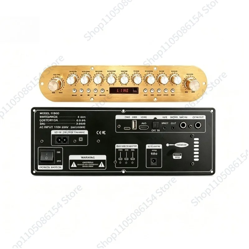 D1600 Bluetooth power amplifier board, 110-220V DSP audio power amplifier board, microphone mixer, suitable for outdoor speakers
D1600 Bluetooth power amplifier board, 110-220V DSP audio power amplifier board, microphone mixer, suitable for outdoor speakers