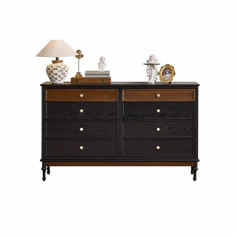French retro solid wood dining side living room American TV Chinese antique coffee table cabinet
French retro solid wood dining side living room American TV Chinese antique coffee table cabinet