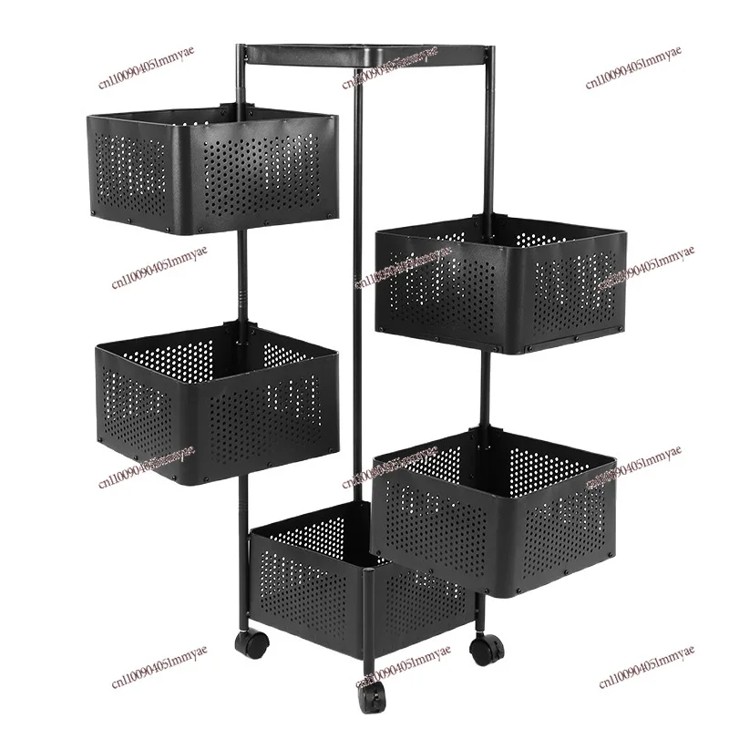 Rotating Kitchen Rack Multi-layer Storage Rack Fruit and Vegetable Storage Rack Home Living Room with Wheels Movable
Rotating Kitchen Rack Multi-layer Storage Rack Fruit and Vegetable Storage Rack Home Living Room with Wheels Movable