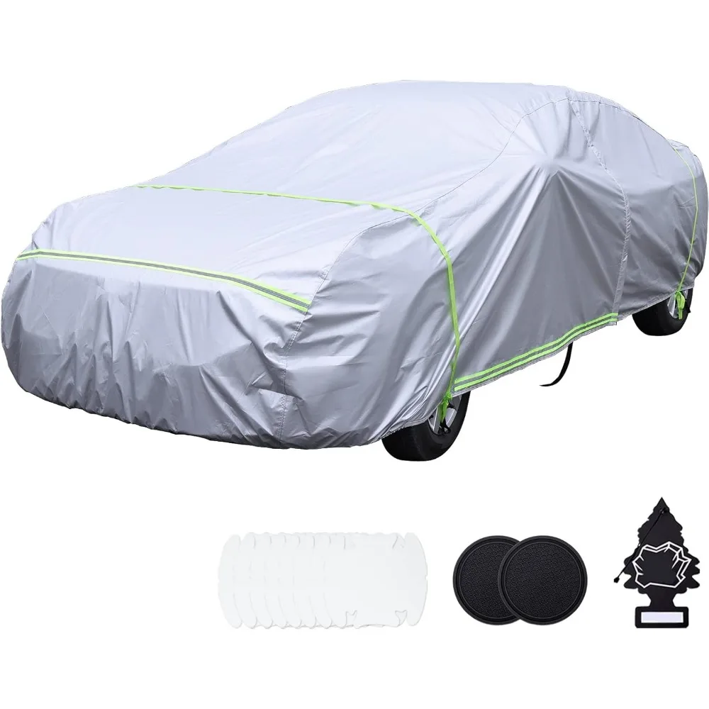 Waterproof All Weather Car Cover with 6 Layers, Snowproof Windproof Hail Protector, UV Protection Universal Fit Sedan
Waterproof All Weather Car Cover with 6 Layers, Snowproof Windproof Hail Protector, UV Protection Universal Fit Sedan