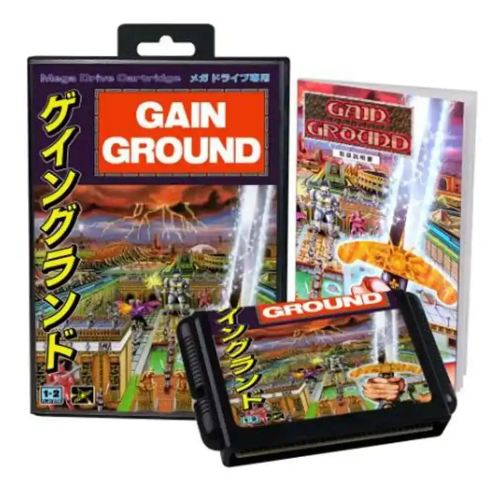 Gain Ground with Box and Manual for 16 Bit Sega MD Game Cartridge Megadrive Genesis System
Gain Ground with Box and Manual for 16 Bit Sega MD Game Cartridge Megadrive Genesis System