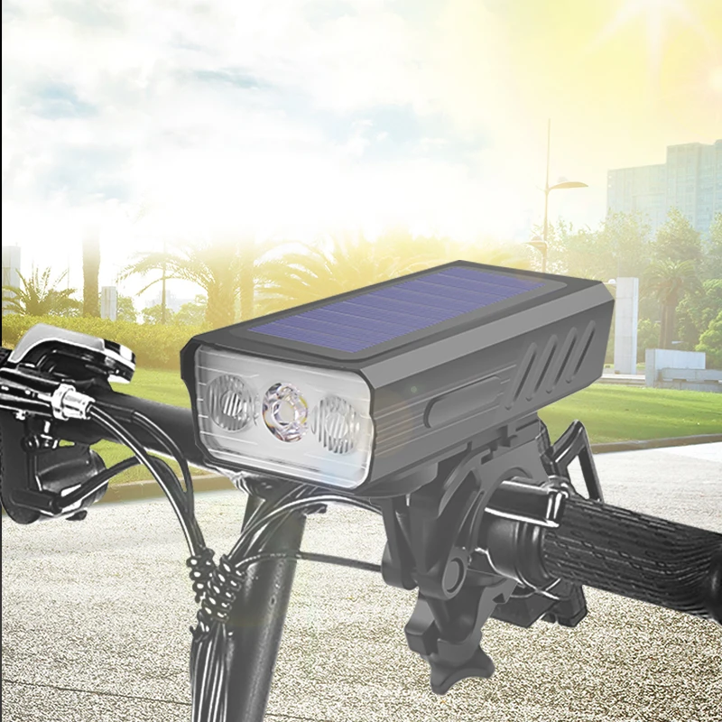 Solar Power Bike 3T6 Light Front Lamp TYPE-C Rechargeable LED 2000mAh Bicycle Flashlight Waterproof Headlight Bike Accessories 1
Solar Power Bike 3T6 Light Front Lamp TYPE-C Rechargeable LED 2000mAh Bicycle Flashlight Waterproof Headlight Bike Accessories 1