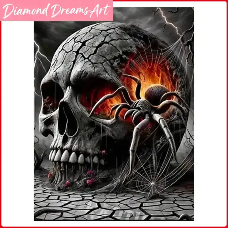 Frameless, 5D DIY Death Skull Diamond Painting Full Square Round Halloween Art Set Picture Of Rhinestones
Frameless, 5D DIY Death Skull Diamond Painting Full Square Round Halloween Art Set Picture Of Rhinestones