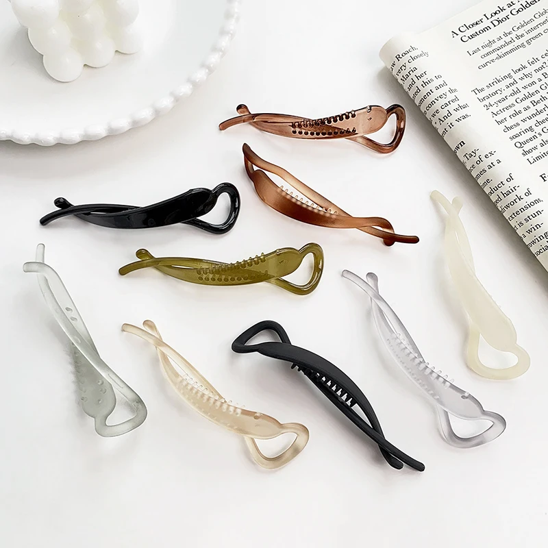 Minimalist Twist Banana Clip Simple Barrettes Ponytail Holder Elegant Hairpins For Women Girls Fashion Hair Accessories Gifts
Minimalist Twist Banana Clip Simple Barrettes Ponytail Holder Elegant Hairpins For Women Girls Fashion Hair Accessories Gifts