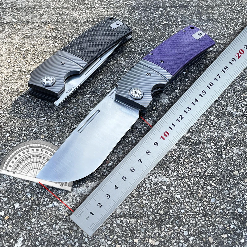 SHOOZIZ XUN122 folding knife 14C28N steel G10 handle large folding knife outdoor EDC large pocket knife tool
SHOOZIZ XUN122 folding knife 14C28N steel G10 handle large folding knife outdoor EDC large pocket knife tool