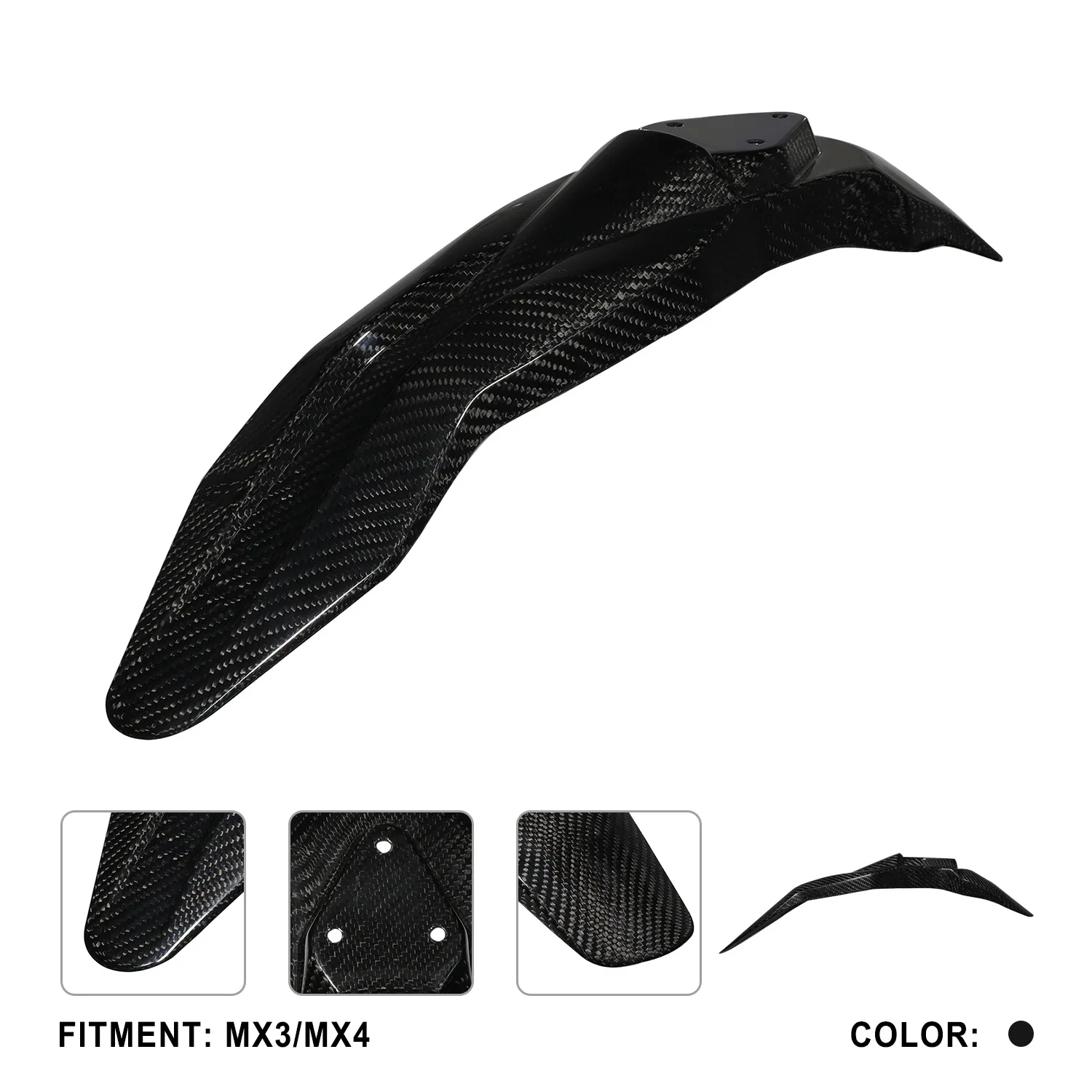High-Quality Carbon Fiber Front Fender Replacement Kit for TALARIA MX3/MX4 Motorcycles
High-Quality Carbon Fiber Front Fender Replacement Kit for TALARIA MX3/MX4 Motorcycles