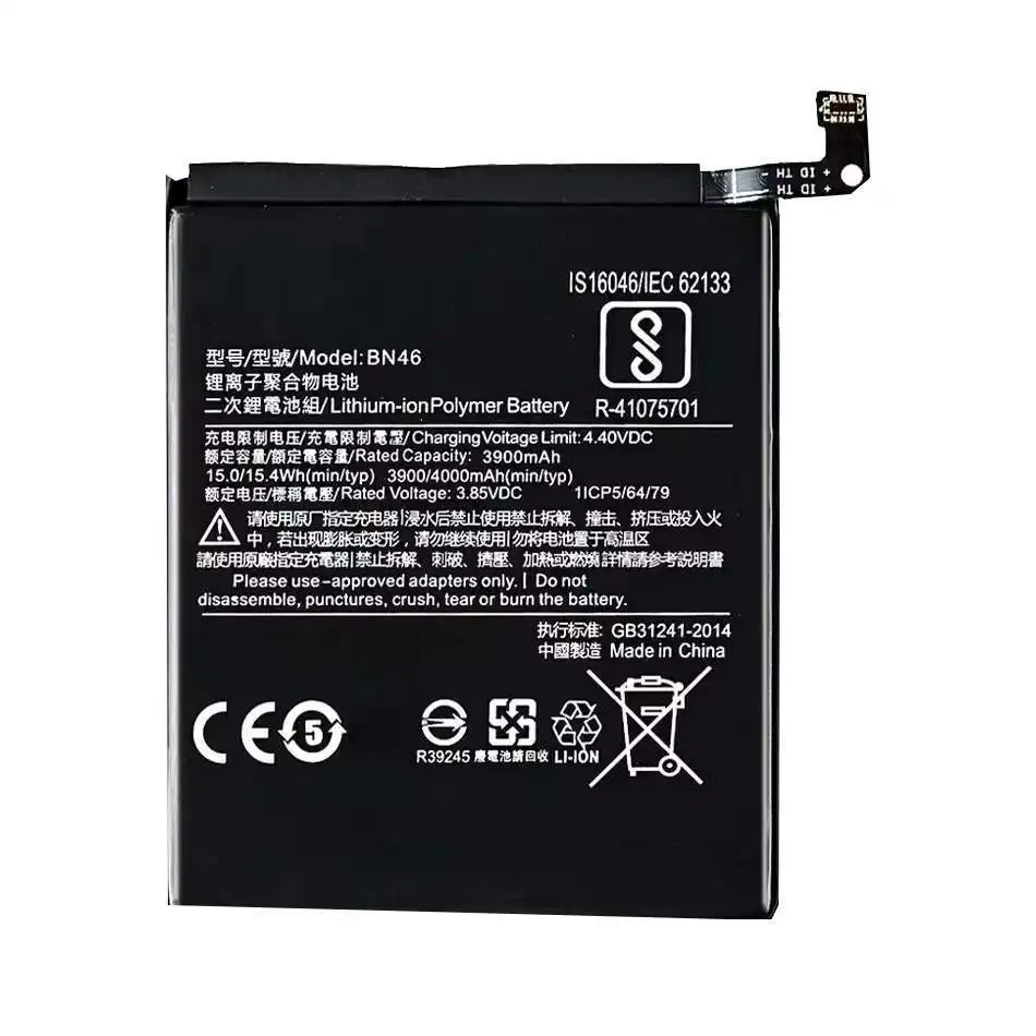 Battery For Xiaomi Redmi Note 12 11 10 9 8 7 6 4X (Pro Plus) 12T 11S 11E 10S 9s 9 4G/5G 8T 5 4 3 2 9T Poco X4/X5 Pro 5G M4 5G/M5
Battery For Xiaomi Redmi Note 12 11 10 9 8 7 6 4X (Pro Plus) 12T 11S 11E 10S 9s 9 4G/5G 8T 5 4 3 2 9T Poco X4/X5 Pro 5G M4 5G/M5
