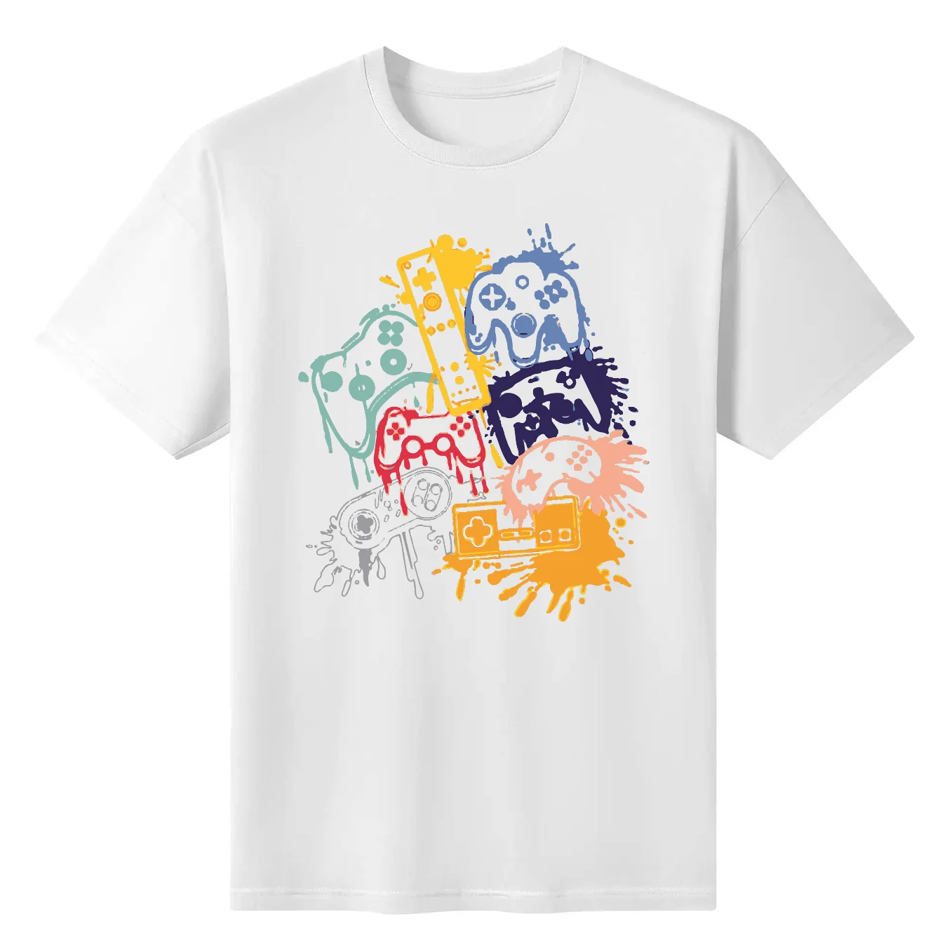 Crew Neck Game Console Print Men's Fashionable Summer Short Sleeve Sports T-shirt Comfortable And Versatile
Crew Neck Game Console Print Men's Fashionable Summer Short Sleeve Sports T-shirt Comfortable And Versatile
