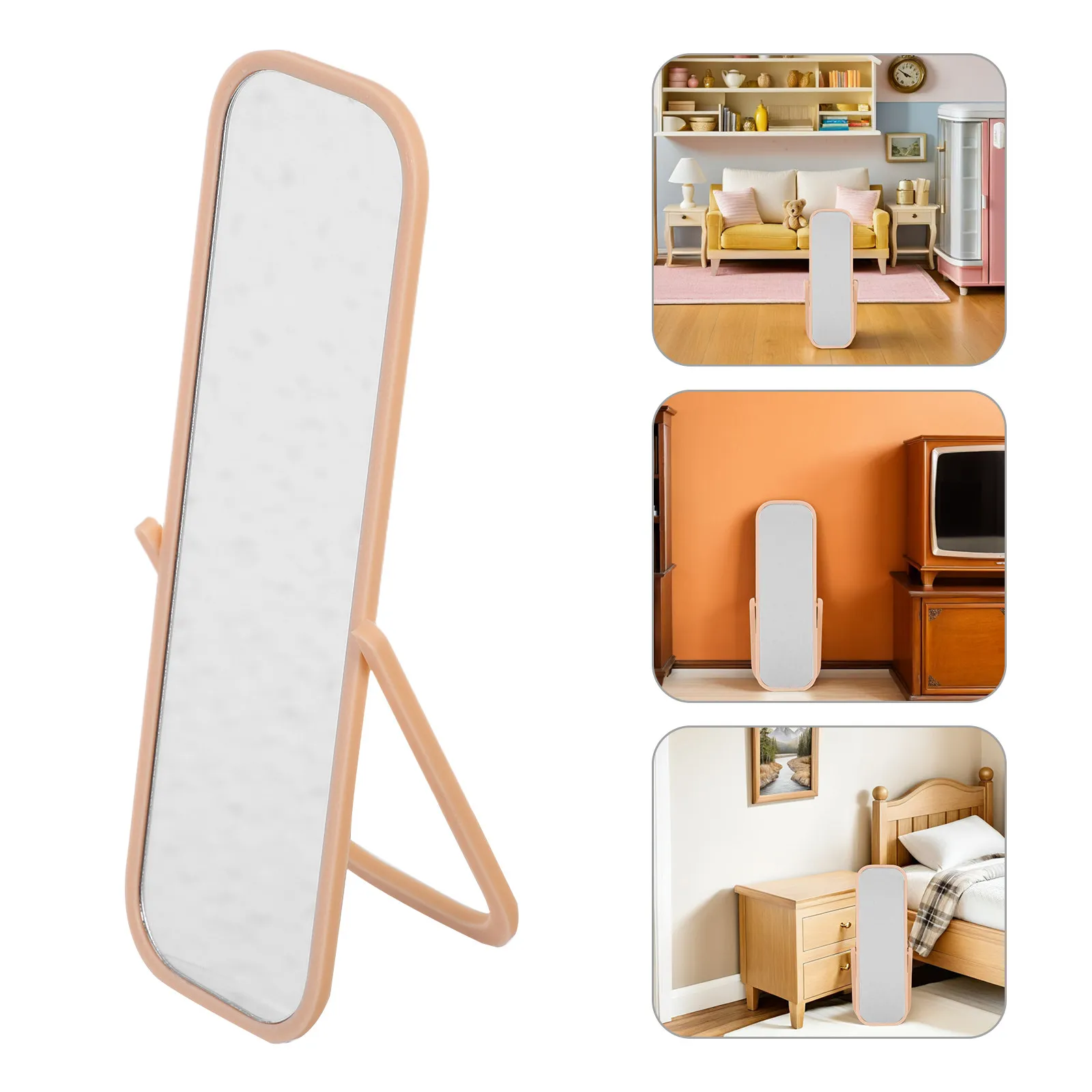 Миниатюрное зеркало для кукольного домика, винтажное, в полный рост, маленькое напольное зеркало для детей, для поделок своими руками, для ролевых игр, декор
Миниатюрное зеркало для кукольного домика, винтажное, в полный рост, маленькое напольное зеркало для детей, для поделок своими руками, для ролевых игр, декор