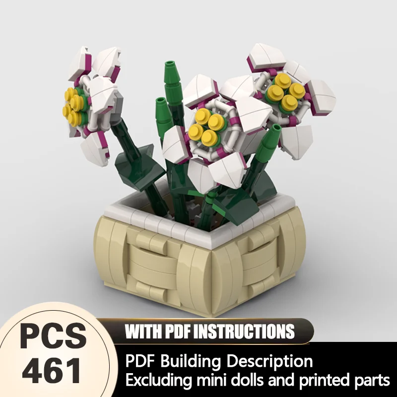Creators Plant Series Model MOC Building Bricks White Flower Modular Technology Gifts Holiday Assemble Children Toys Suit
Creators Plant Series Model MOC Building Bricks White Flower Modular Technology Gifts Holiday Assemble Children Toys Suit