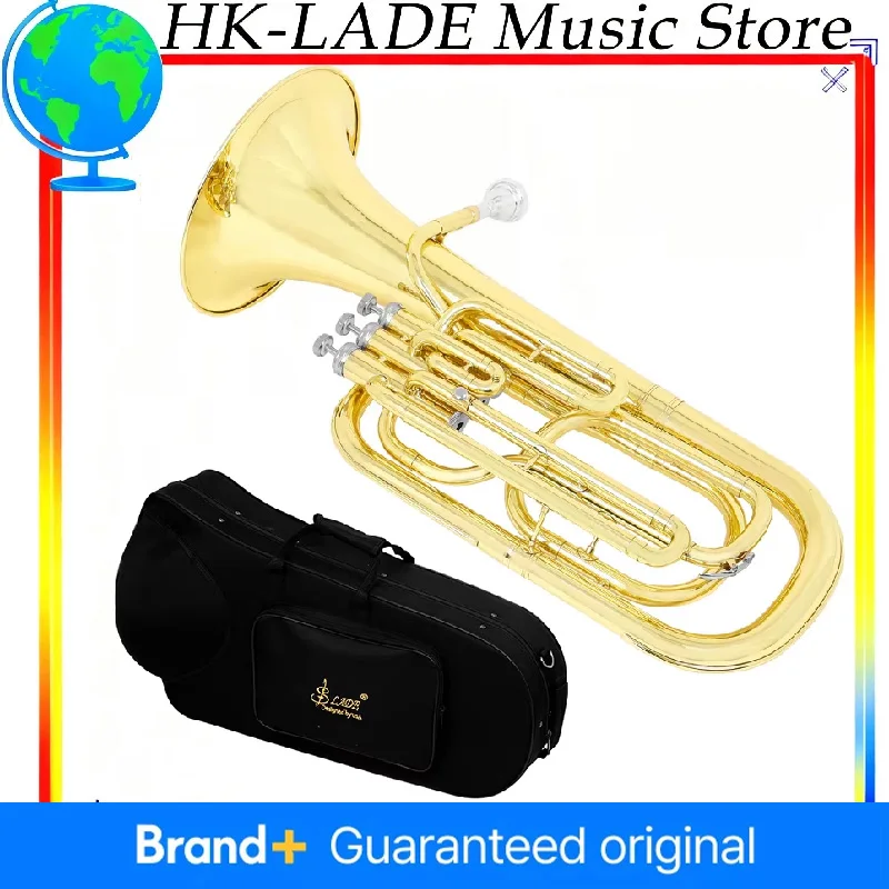 Профессиональный эуфониум SLADE Bb с 3 вертикальными клапанами, латунный, с золотым лаковым покрытием, в жестком кейсе и полным комплектом
Профессиональный эуфониум SLADE Bb с 3 вертикальными клапанами, латунный, с золотым лаковым покрытием, в жестком кейсе и полным комплектом