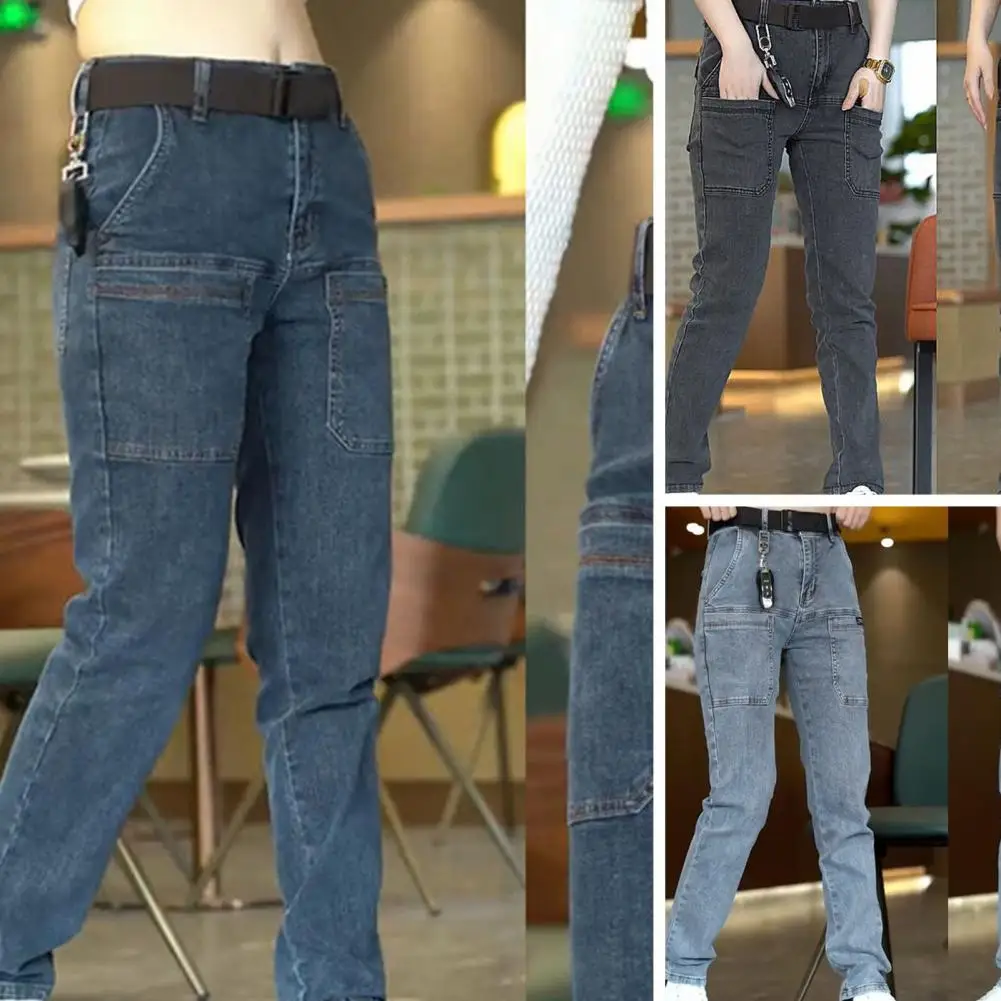 Men Retro Style Jeans Retro Ankle Length Denim Jeans with Multi Pockets Zipper Closure for Men Stylish Mid Waist Straight for A
Men Retro Style Jeans Retro Ankle Length Denim Jeans with Multi Pockets Zipper Closure for Men Stylish Mid Waist Straight for A