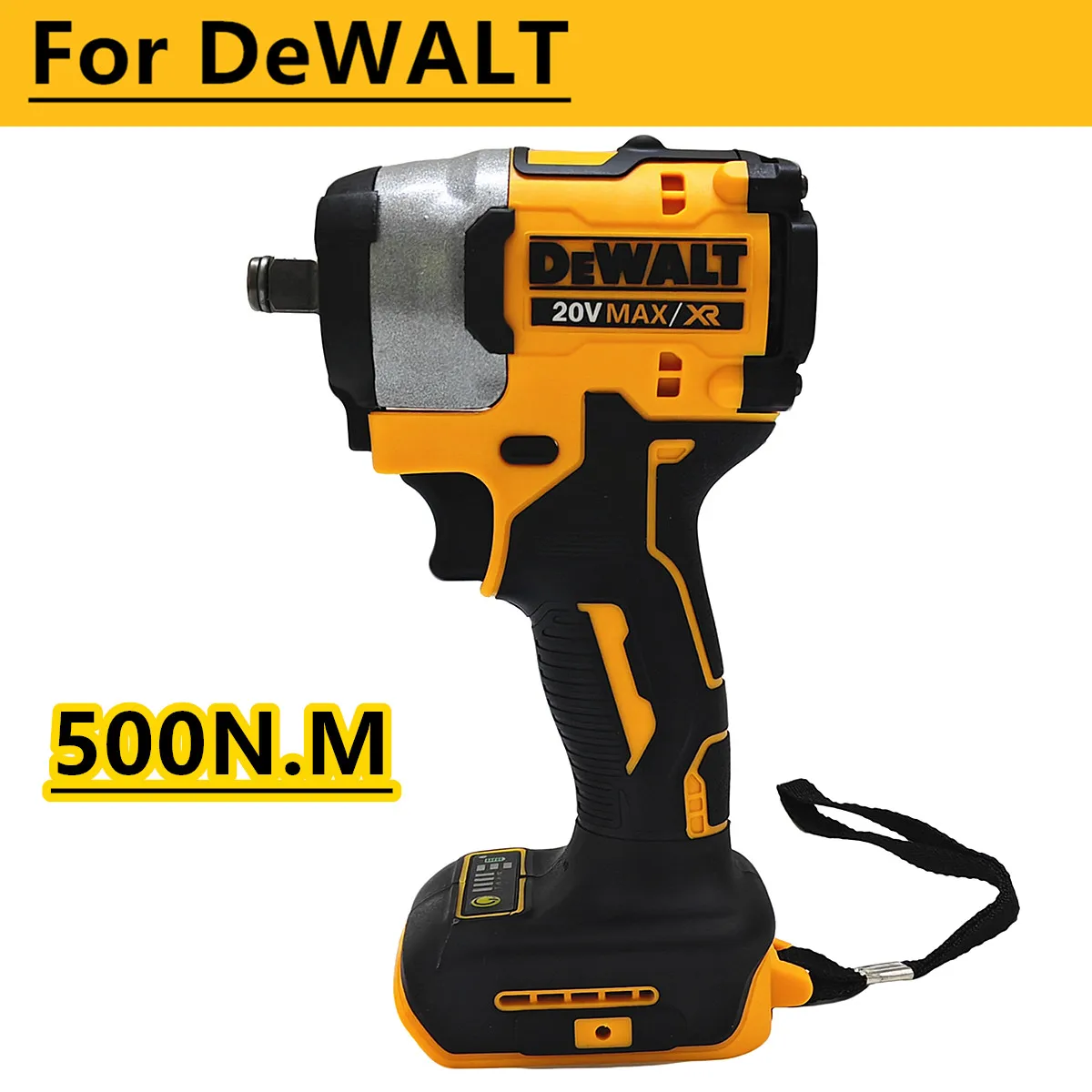 For DEWALT 20V Battery Brushless Impact Wrench 500N.M 4 Speed Cordless Electric Driver 1/2" Power Tools
For DEWALT 20V Battery Brushless Impact Wrench 500N.M 4 Speed Cordless Electric Driver 1/2" Power Tools