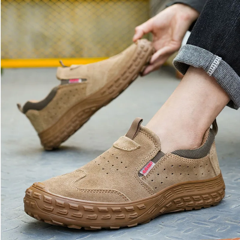 mens casual breathable steel toe caps working safety shoes cow suede leather welding boots slip-on insulated sneakers footwear
mens casual breathable steel toe caps working safety shoes cow suede leather welding boots slip-on insulated sneakers footwear
