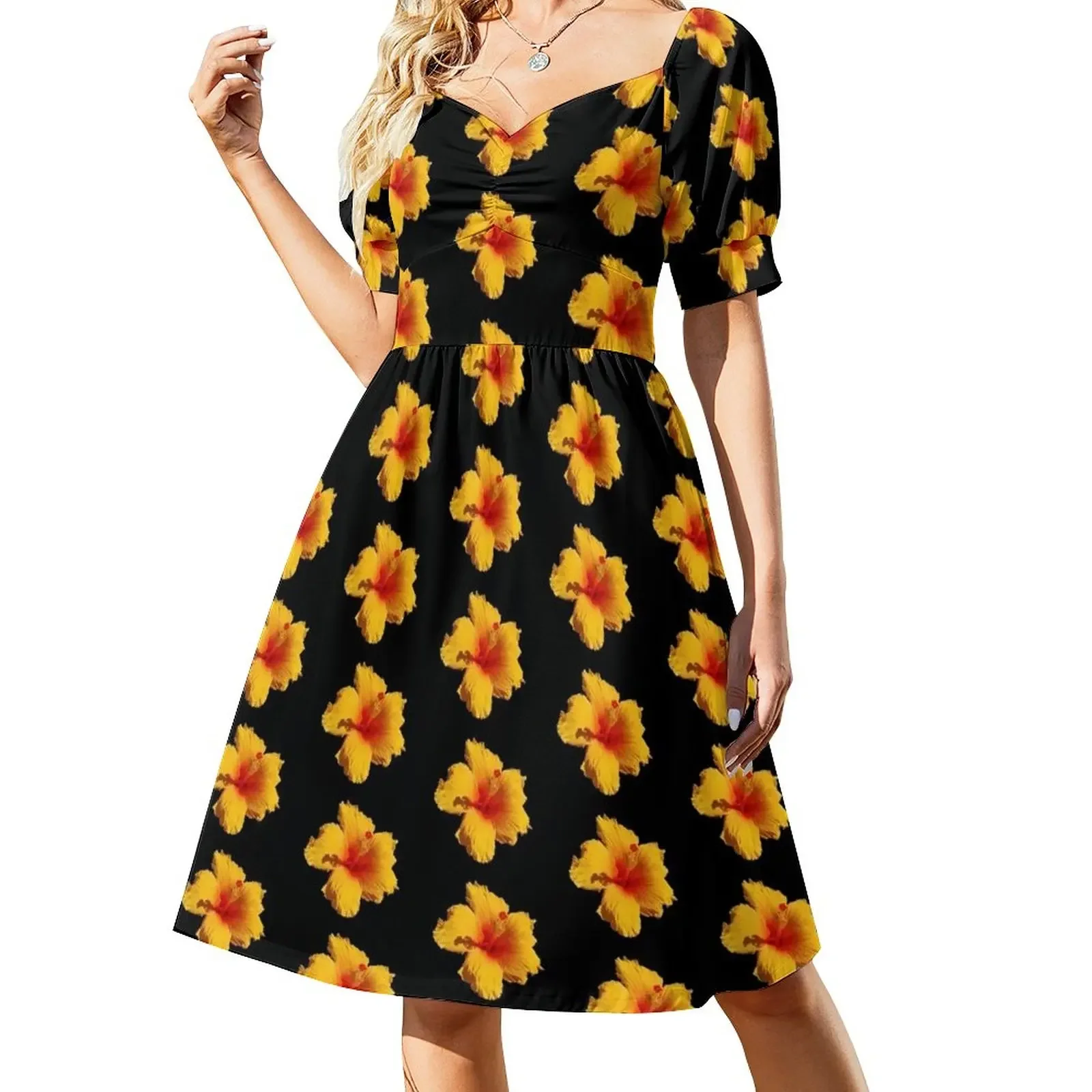 Beautiful yellow hibiscus flower Short-Sleeved Dress long sleeve dress dresses for women 2025 dresses for womens
Beautiful yellow hibiscus flower Short-Sleeved Dress long sleeve dress dresses for women 2025 dresses for womens
