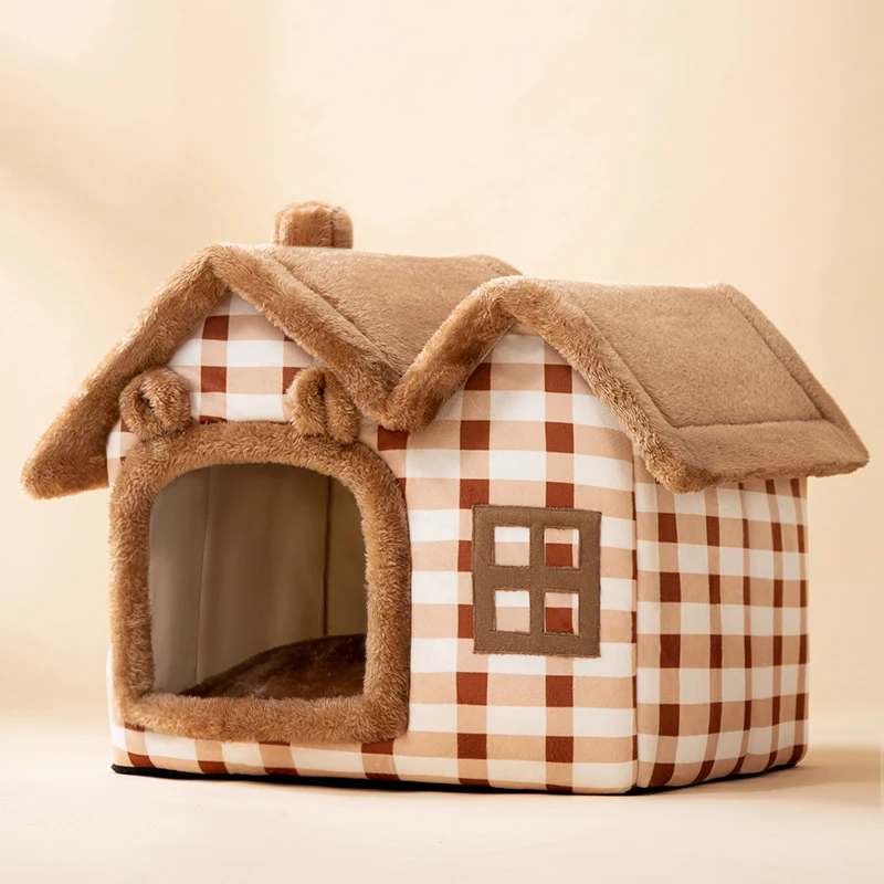 Cat litter winter warm house type villa closed bed house winter pet cat supplies
Cat litter winter warm house type villa closed bed house winter pet cat supplies