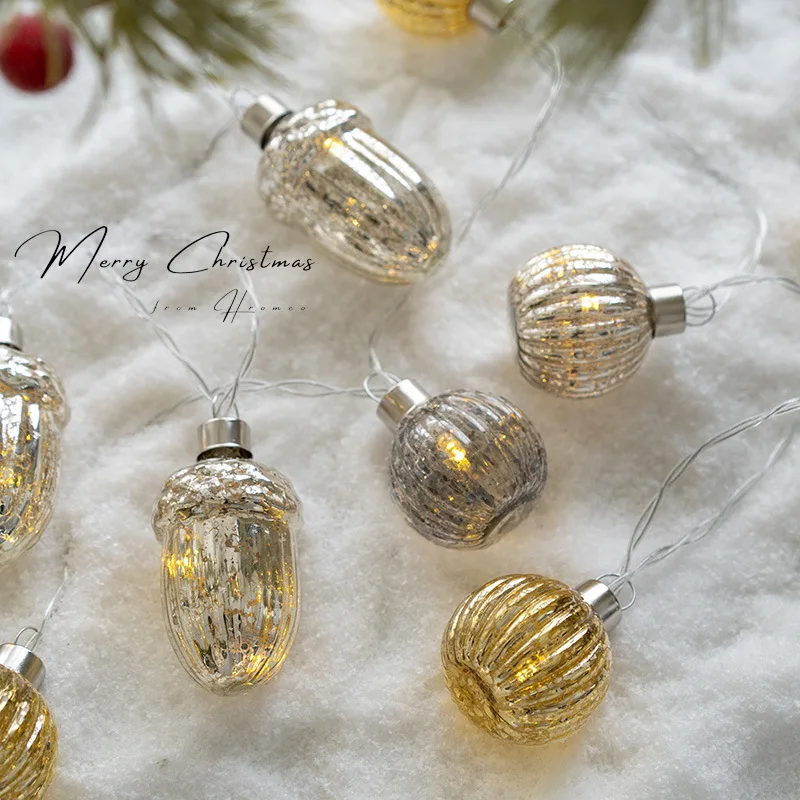 New Christmas Decorations Glass Pinecone Pumpkin Ball Lantern String Christmas Tree Decorative Lantern String Prop
New Christmas Decorations Glass Pinecone Pumpkin Ball Lantern String Christmas Tree Decorative Lantern String Prop