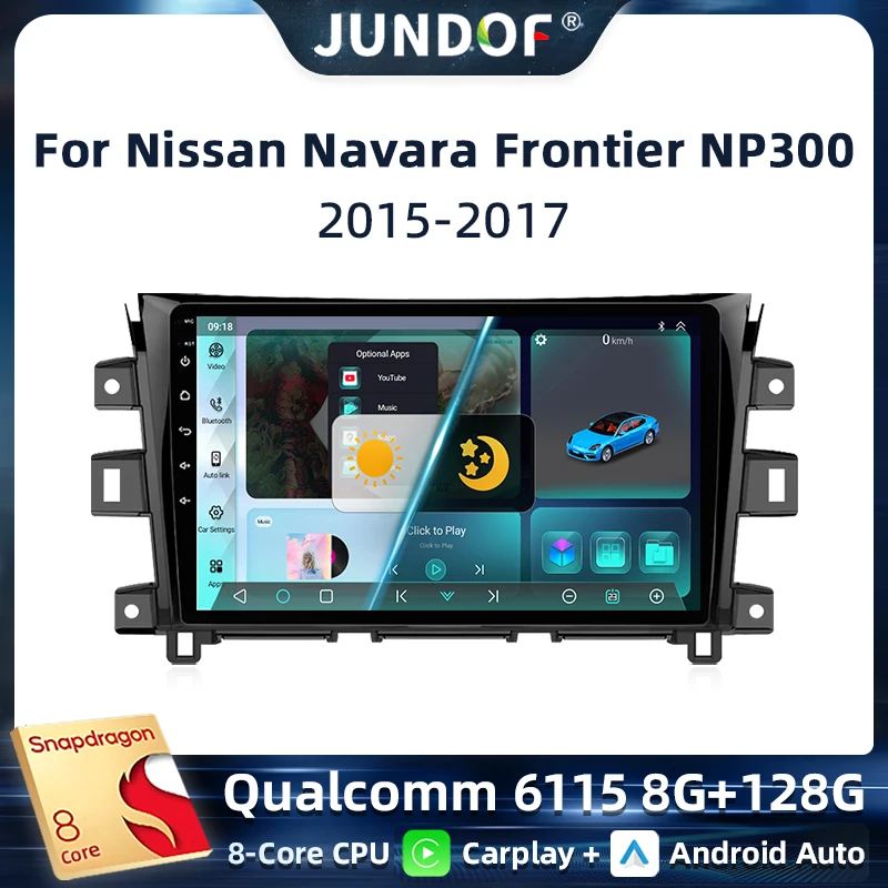 Jundof Android 13 Car Radio for Nissan NAVARA Frontier NP300 2015-2017 Car Stereo GPS Navigation Multimedia Player Head Unit DSP
Jundof Android 13 Car Radio for Nissan NAVARA Frontier NP300 2015-2017 Car Stereo GPS Navigation Multimedia Player Head Unit DSP