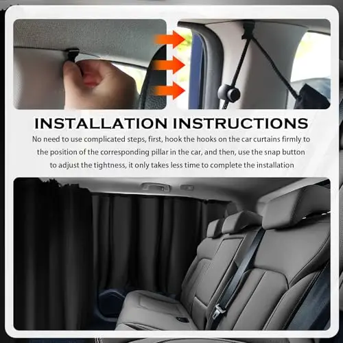 3-Piece Oversized Car Sun Shades With Rear And Partition Curtains For Light Blocking And Privacy
3-Piece Oversized Car Sun Shades With Rear And Partition Curtains For Light Blocking And Privacy